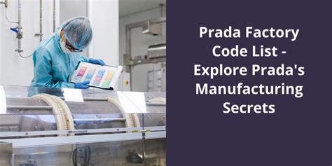 prada factory code list
